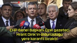 CHP Genel Başkanı Özel gazeteci Hrant Dink’in öldürüldüğü yere karanfil bıraktı!