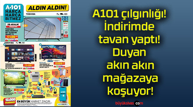 A101 çılgınlığı! İndirimde tavan yaptı! Duyan akın akın mağazaya koşuyor!