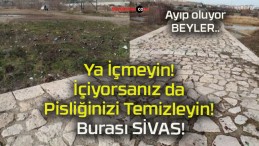 Ya İçmeyin! İçiyorsanız da Pisliğinizi Temizleyin! Burası SİVAS!