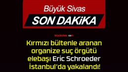 Kırmızı bültenle aranan organize suç örgütü elebaşı Eric Schroeder İstanbul’da yakalandı!