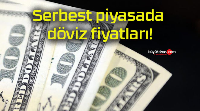 Serbest piyasada döviz fiyatları!