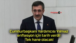 Cumhurbaşkanı Yardımcısı Yılmaz enflasyon için tarih verdi! Tek hane olacak!