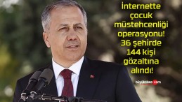 İnternette çocuk müstehcenliği operasyonu! 36 şehirde 144 kişi gözaltına alındı!