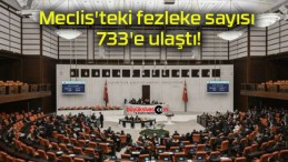 Meclis’teki fezleke sayısı 733’e ulaştı!