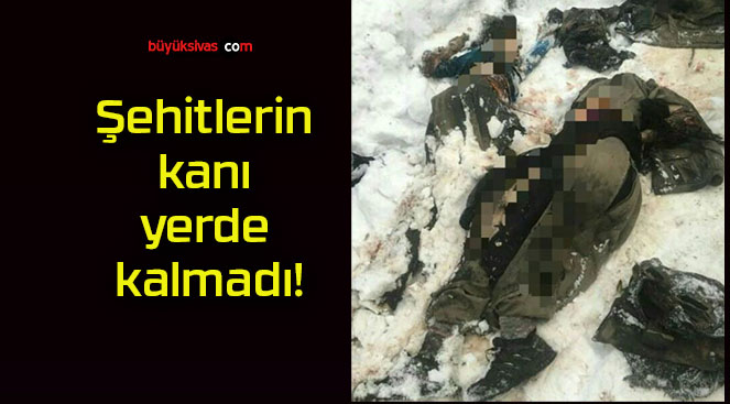 Şehitlerin kanı yerde kalmadı!