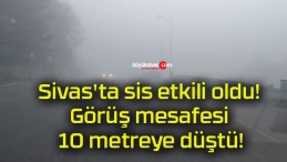 Sivas’ta sis etkili oldu! Görüş mesafesi 10 metreye düştü!