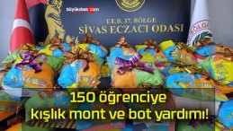 150 öğrenciye kışlık mont ve bot yardımı!