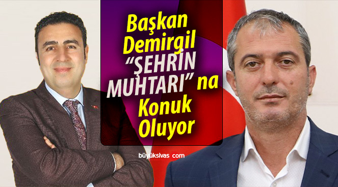 Şeref Gülmez ile “Şehrin Muhtarı” SESOB Başkanı Hakan Demirgil’i ağırlıyor