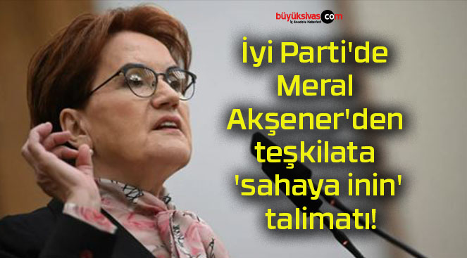 İyi Parti’de Meral Akşener’den teşkilata ‘sahaya inin’ talimatı!