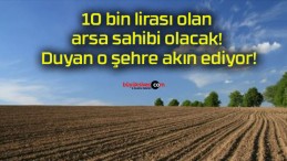 10 bin lirası olan arsa sahibi olacak! Duyan o şehre akın ediyor!