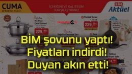 BİM şovunu yaptı! Fiyatları indirdi! Duyan akın etti!