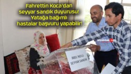 Fahrettin Koca’dan seyyar sandık duyurusu! Yatağa bağımlı hastalar başvuru yapabilir!