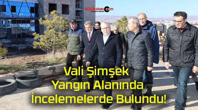 Vali Şimşek Yangın Alanında İncelemelerde Bulundu!