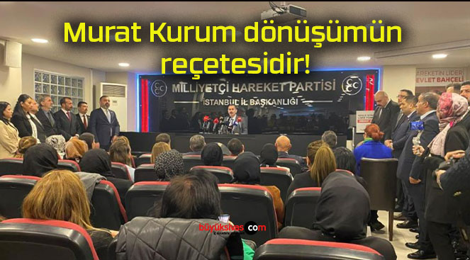 Murat Kurum dönüşümün reçetesidir!