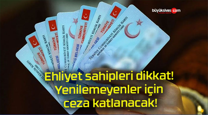 Ehliyet sahipleri dikkat! Yenilemeyenler için ceza katlanacak!