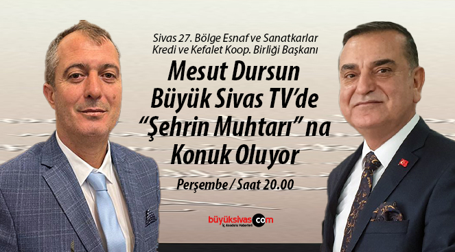 Şeref Gülmez ile “Şehrin Muhtarı” Başkan Mesut Dursun’u ağırlıyor