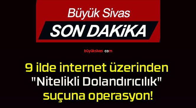 9 ilde internet üzerinden “Nitelikli Dolandırıcılık” suçuna operasyon!