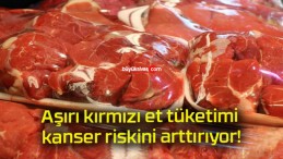 Aşırı kırmızı et tüketimi kanser riskini arttırıyor!