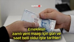 Emeklinin zamlı yeni maaşı için gün ve saat belli oldu! İşte tarihler!