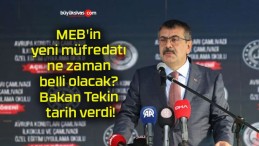 MEB’in yeni müfredatı ne zaman belli olacak? Bakan Tekin tarih verdi!