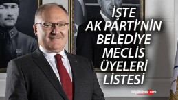 2024 Yerel Seçimleri! AK Parti Sivas Belediye Meclis Üyeleri Listesi