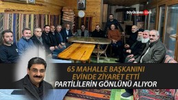 Milletvekili Hakan Aksu 65 mahalle başkanını tek tek ziyaret etti