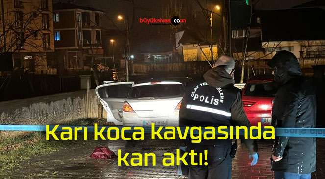 Karı koca kavgasında kan aktı!