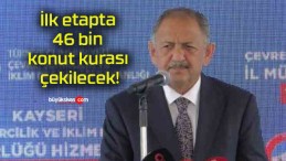 İlk etapta 46 bin konut kurası çekilecek!