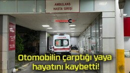 Otomobilin çarptığı yaya hayatını kaybetti!