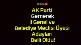 AK Parti Gemerek İl Genel ve Belediye Meclisi Üyesi Adayları Belli Oldu!