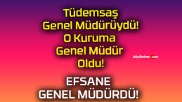 Tüdemsaş Genel Müdürüydü! O Kuruma Genel Müdür Oldu!