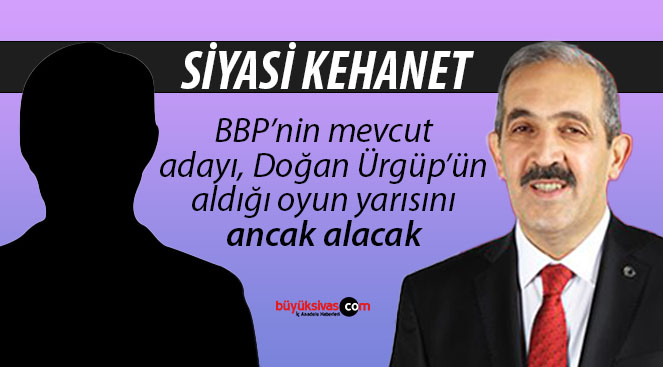 BBP Belediye Başkan adayı, Doğan Ürgüp’ün aldığı oyun yarısını alır