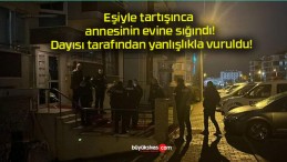 Eşiyle tartışınca annesinin evine sığındı! Dayısı tarafından yanlışlıkla vuruldu!