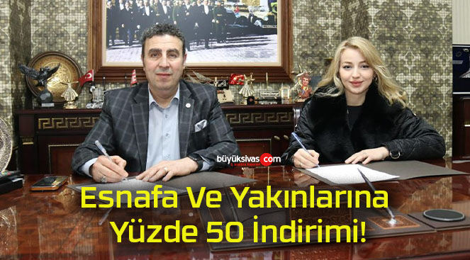 Esnafa Ve Yakınlarına Yüzde 50 İndirimi!