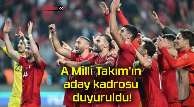 A Milli Takım’ın aday kadrosu duyuruldu!