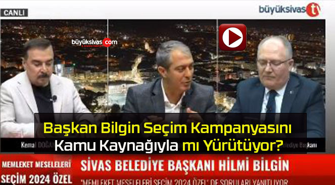 Başkan Bilgin Seçim Kampanyasını Kamu Kaynağıyla mı Yürütüyor?