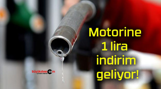 Motorine 1 lira indirim geliyor!