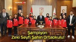 Şampiyon Zeki Seyfi Şahin Ortaokulu!