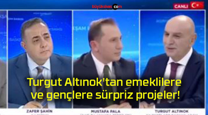 Turgut Altınok’tan emeklilere ve gençlere sürpriz projeler!