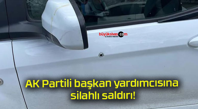 AK Partili başkan yardımcısına silahlı saldırı!