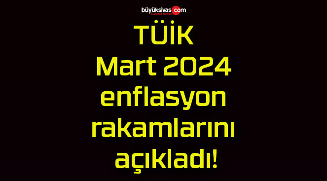 TÜİK Mart 2024 enflasyon rakamlarını açıkladı!