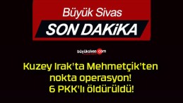 Kuzey Irak’ta Mehmetçik’ten nokta operasyon! 6 PKK’lı öldürüldü!