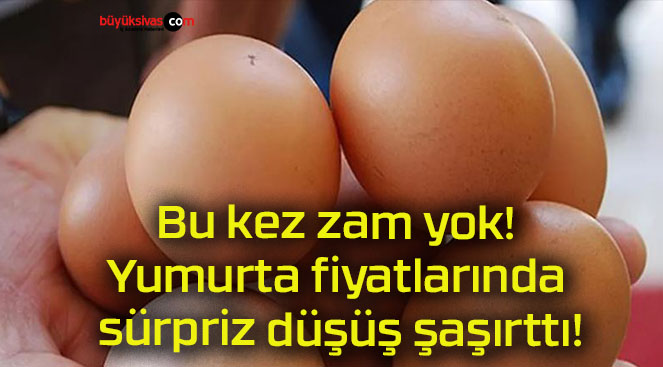 Bu kez zam yok! Yumurta fiyatlarında sürpriz düşüş şaşırttı!