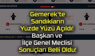 Gemerek’te Sandıkların Yüzde Yüzü Açıldı! Başkan ve İlçe Genel Meclisi Sonuçları Belli Oldu!