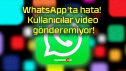 WhatsApp’ta hata! Kullanıcılar video gönderemiyor!