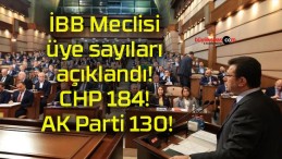 İBB Meclisi üye sayıları açıklandı! CHP 184! AK Parti 130!