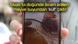 Sivas’ta düğünde ikram edilen meyve suyundan ‘küf’ çıktı!