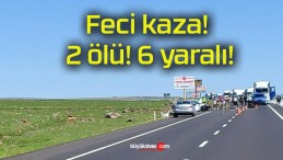 Feci kaza! 2 ölü! 6 yaralı!