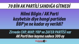 Hilmi Bilgin kaybetsin diye hangi partiden BBP’ye ne kadar oy verildi?