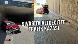 Sivas’ta altgeçitte trafik kazası